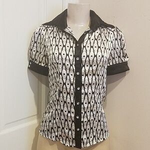 Do & Be Dress Shirt Blouse Top size Small